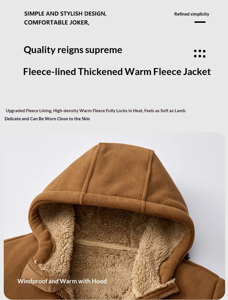 Men's-Hooded-Fleece-Jacket-Thick-Sherpa-Lined-Coat-Elastic-Cuffs-Zipper-Pockets-Windproof-Warm-Winter-Outdoor-Casual-Outerwear