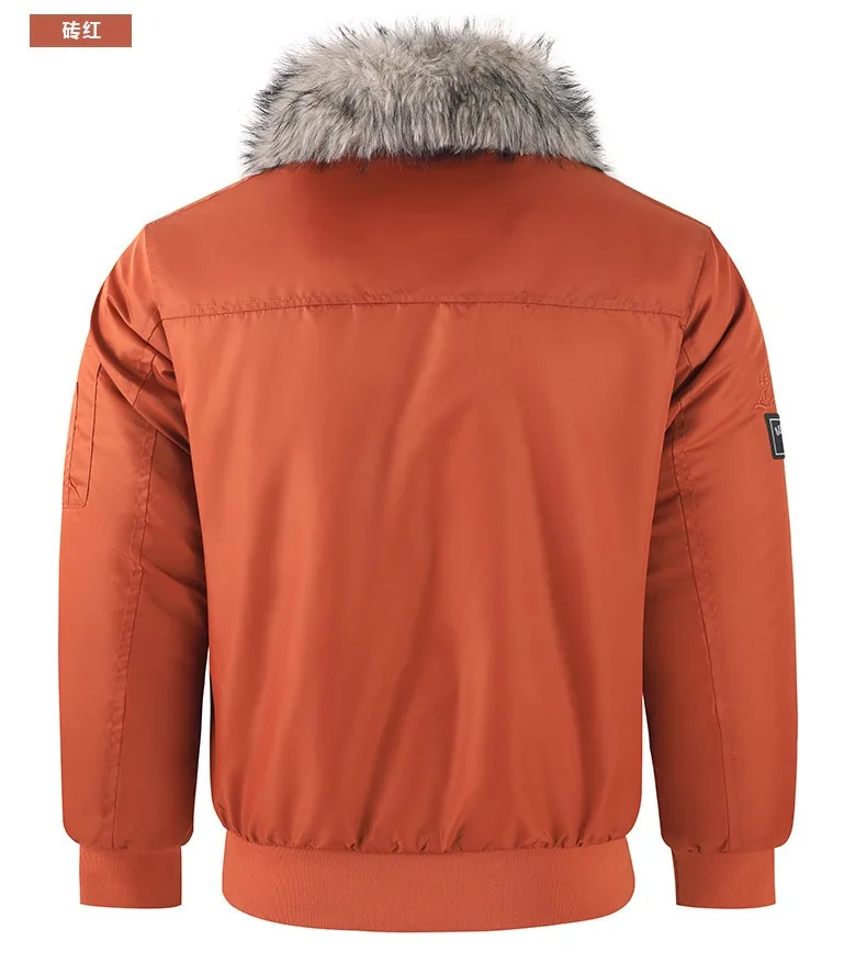 Brand High Quality Winter Parkas Men Outdoor Sports Thick Warm Parkas Simple Design Korean Fur Collar Cold Wind Resistant Coat