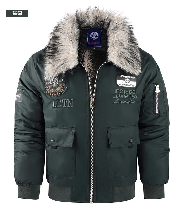 Brand High Quality Winter Parkas Men Outdoor Sports Thick Warm Parkas Simple Design Korean Fur Collar Cold Wind Resistant Coat