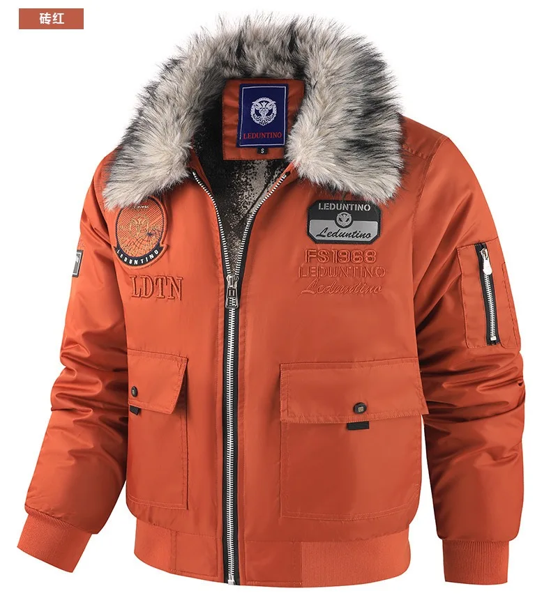 Brand High Quality Winter Parkas Men Outdoor Sports Thick Warm Parkas Simple Design Korean Fur Collar Cold Wind Resistant Coat