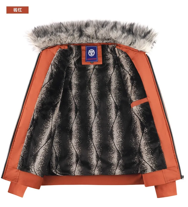 Brand High Quality Winter Parkas Men Outdoor Sports Thick Warm Parkas Simple Design Korean Fur Collar Cold Wind Resistant Coat