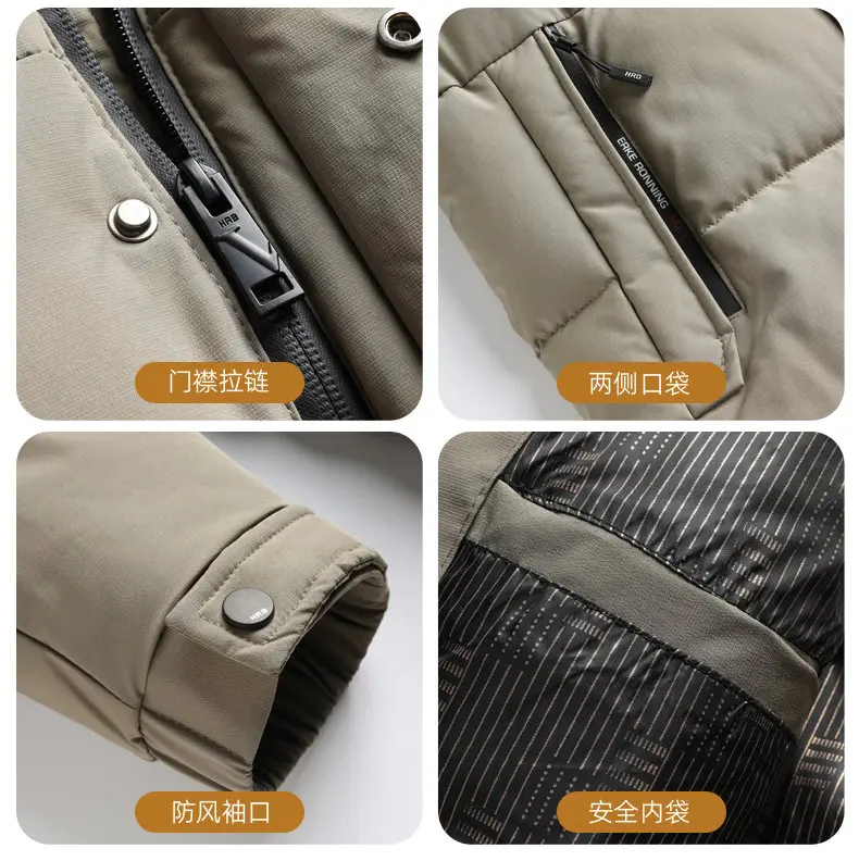 2026 men's thick hooded cotton coat for autumn/winter men new youth casual anti-cold and warm thicken outerwear size L-5XL