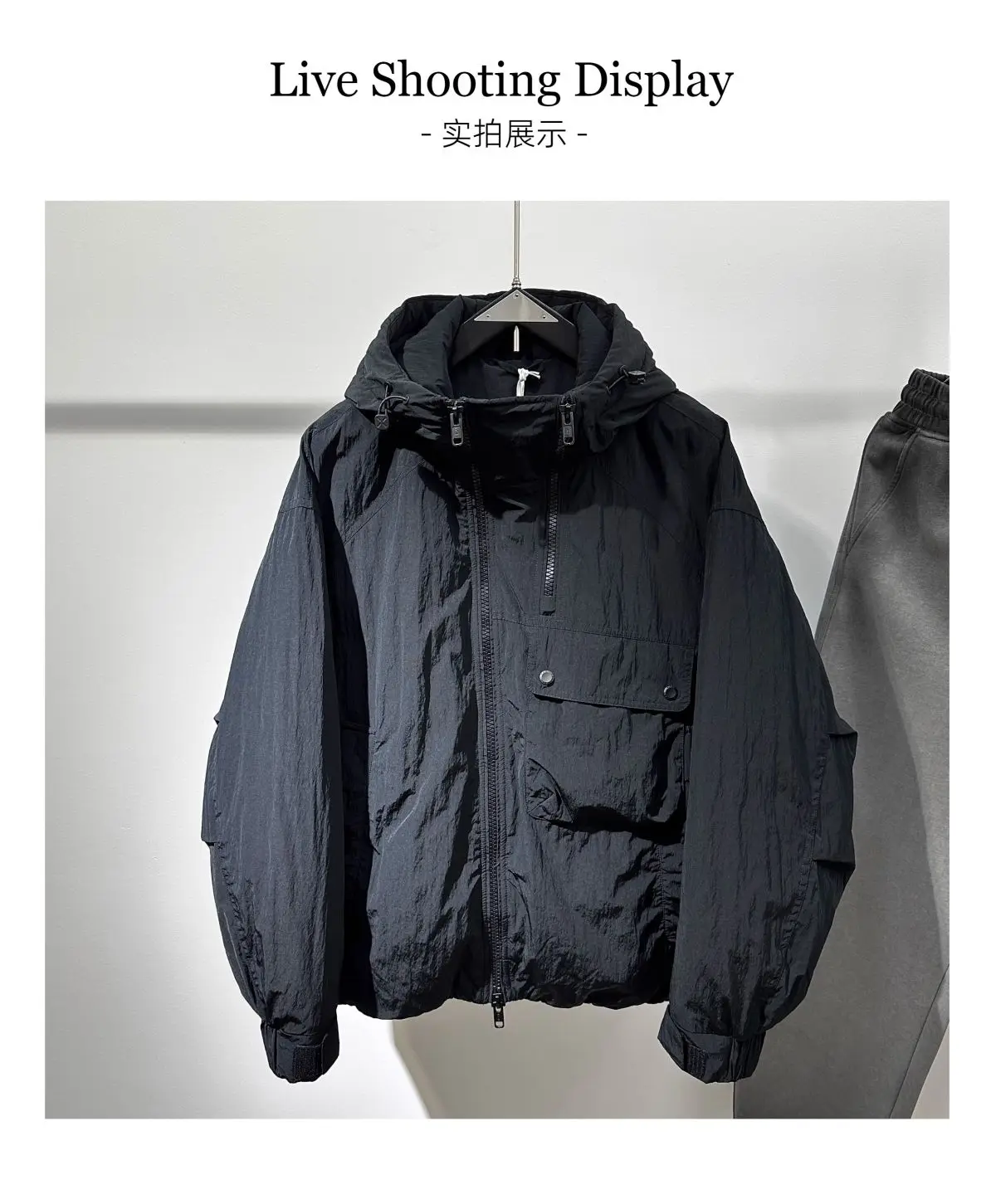 2026 Winter Loose Tooling Warm Parkas Men Fashion Casual Hooded Down Cotton Jacket Male Zipper Cotton Padded Coats C973