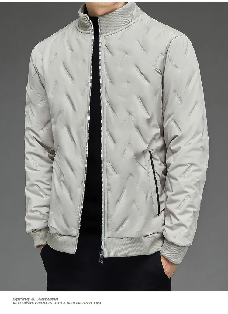 Men Business Parkas Stand Collar Lamb Fleece Winter Parkas Wind Cold Proof Down Coat Fleece Thick High Quality Casual Parkas