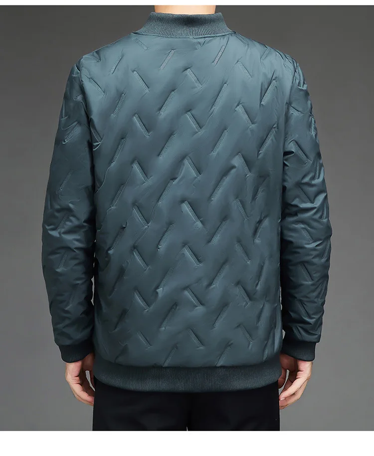 Men Business Parkas Stand Collar Lamb Fleece Winter Parkas Wind Cold Proof Down Coat Fleece Thick High Quality Casual Parkas