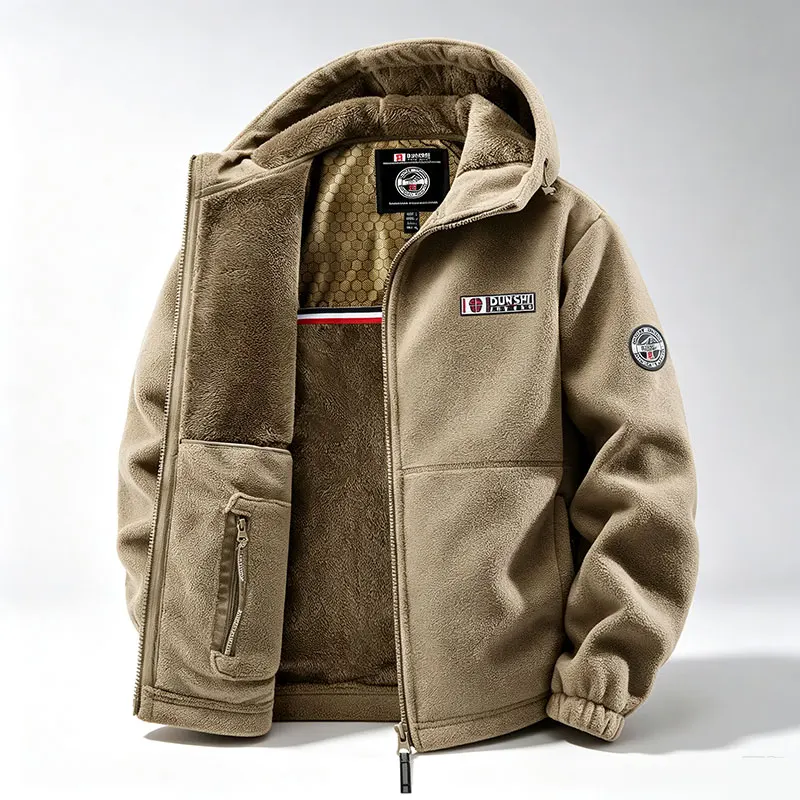Men's Autumn and Winter Outdoor Hooded Jacket, Suitable for Daily Wear at Home, for Travel, Parties, Commuting, Outdoor Fashion