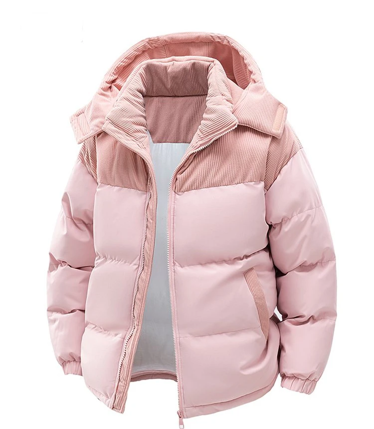 2027 Winter Men Corduroy Coat Outdoor Removable Hooded Jacket Men Warm Outwear Casual Fashion Solid Parkas Jacket Male Tops