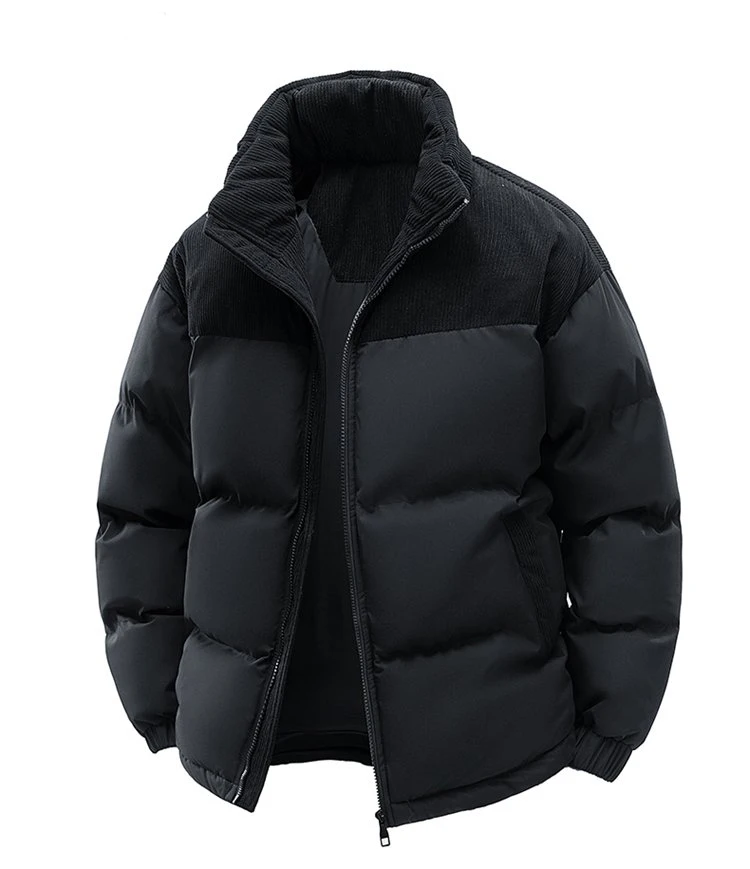 2027 Winter Men Corduroy Coat Outdoor Removable Hooded Jacket Men Warm Outwear Casual Fashion Solid Parkas Jacket Male Tops