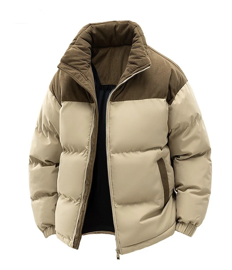 2027 Winter Men Corduroy Coat Outdoor Removable Hooded Jacket Men Warm Outwear Casual Fashion Solid Parkas Jacket Male Tops