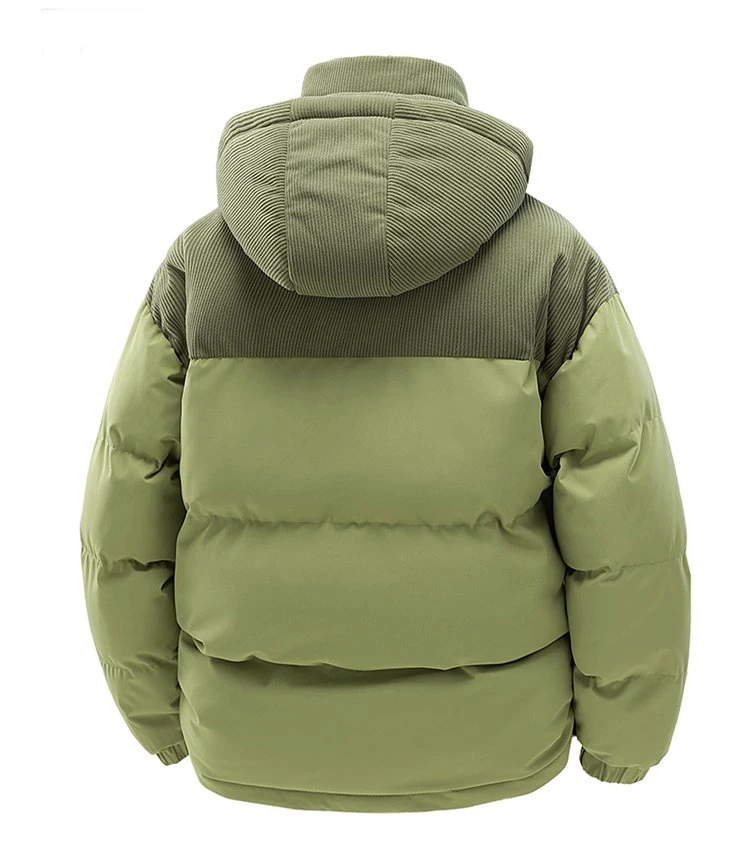 2027 Winter Men Corduroy Coat Outdoor Removable Hooded Jacket Men Warm Outwear Casual Fashion Solid Parkas Jacket Male Tops