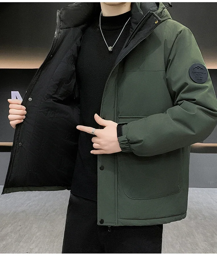 Couple's Thicken Padded Coats Men Women Winter Hooded Parka Jackets Men's Outdoor Loose Fit Windproof Parkas Warm Puffer Jackets