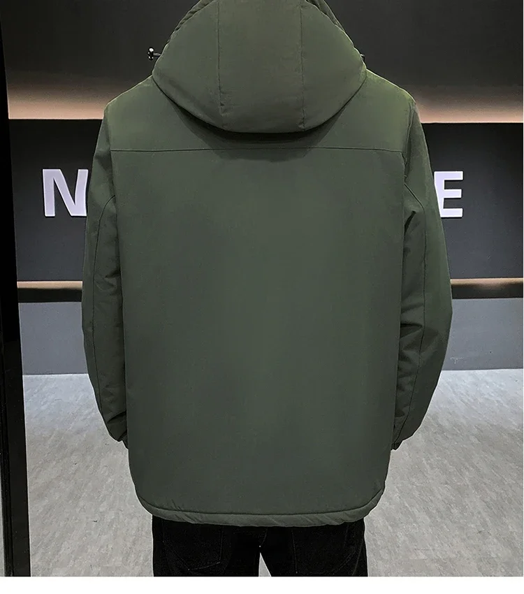 Couple's Thicken Padded Coats Men Women Winter Hooded Parka Jackets Men's Outdoor Loose Fit Windproof Parkas Warm Puffer Jackets