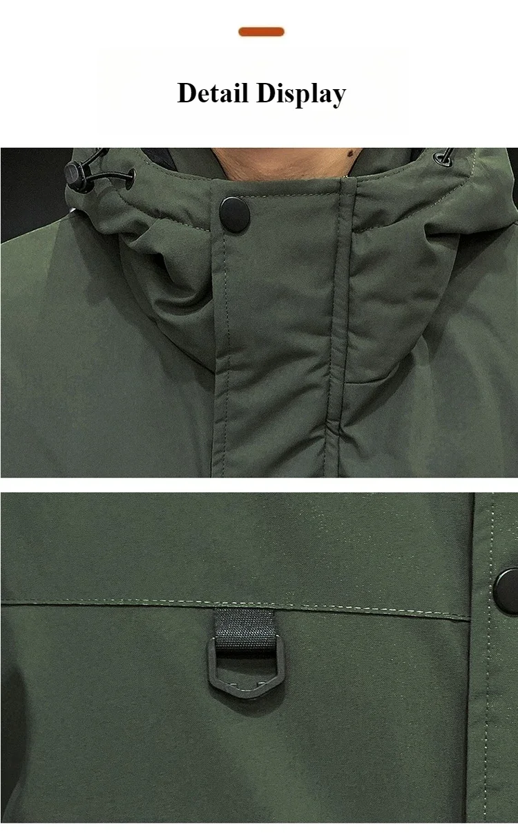 Couple's Thicken Padded Coats Men Women Winter Hooded Parka Jackets Men's Outdoor Loose Fit Windproof Parkas Warm Puffer Jackets
