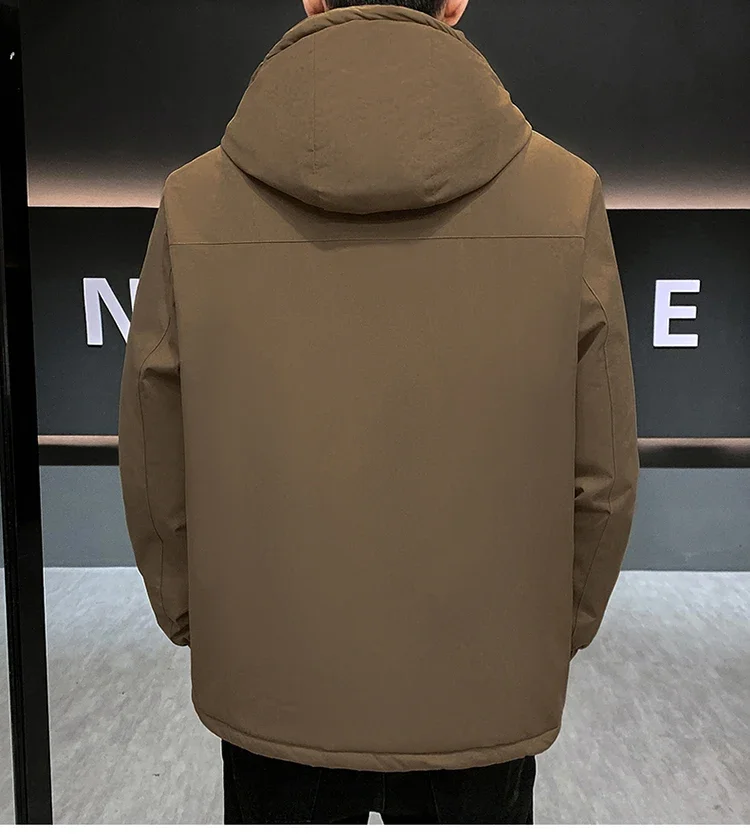 Couple's Thicken Padded Coats Men Women Winter Hooded Parka Jackets Men's Outdoor Loose Fit Windproof Parkas Warm Puffer Jackets
