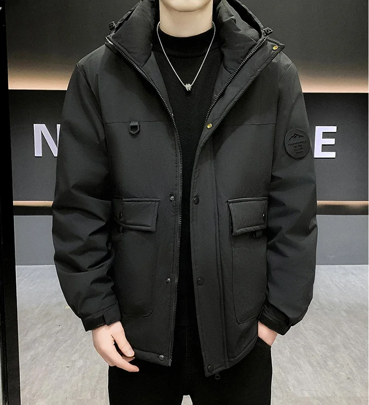 Couple's Thicken Padded Coats Men Women Winter Hooded Parka Jackets Men's Outdoor Loose Fit Windproof Parkas Warm Puffer Jackets