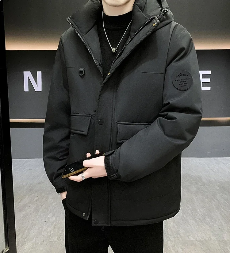 Couple's Thicken Padded Coats Men Women Winter Hooded Parka Jackets Men's Outdoor Loose Fit Windproof Parkas Warm Puffer Jackets