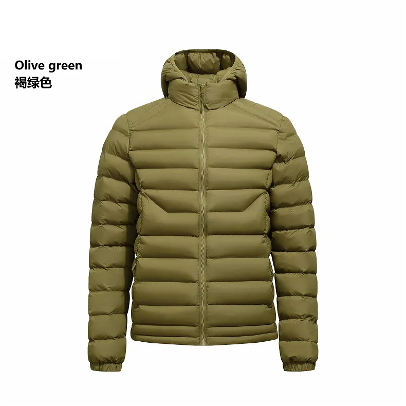 Men's Casual Hooded Cotton Jacket Lightweight Thickened European Size for Middle-Aged And Young Cotton Clothes