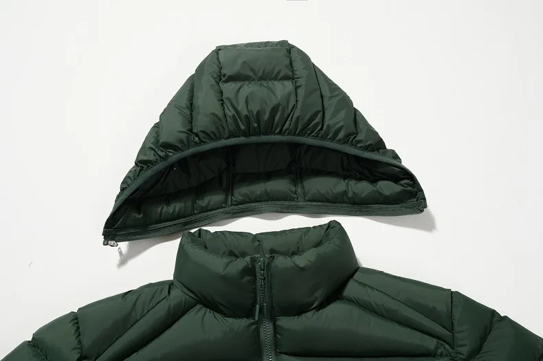 Men's Casual Hooded Cotton Jacket Lightweight Thickened European Size for Middle-Aged And Young Cotton Clothes