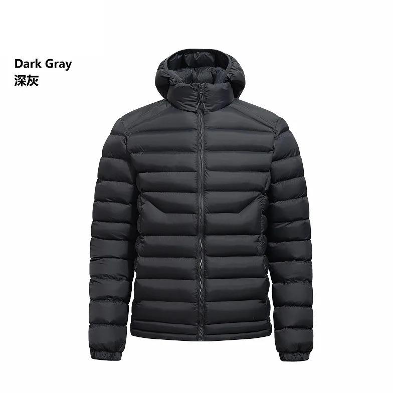 Men's Casual Hooded Cotton Jacket Lightweight Thickened European Size for Middle-Aged And Young Cotton Clothes