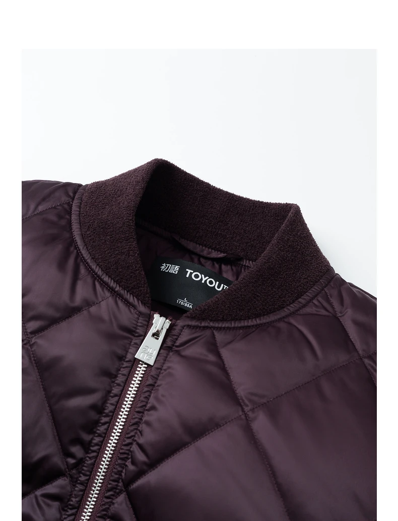 TOYOUTH Women Down Jacket 2024 Autumn Winter New American Style Motorcycle White Duck Down Baseball Jacket