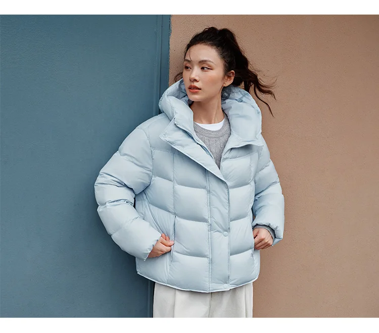 Semir Down Jacket Women Winter Down Waterproof Oil-proof Stain-proof Heat-Generating Anti-Static 2026 New Mid-Length Women