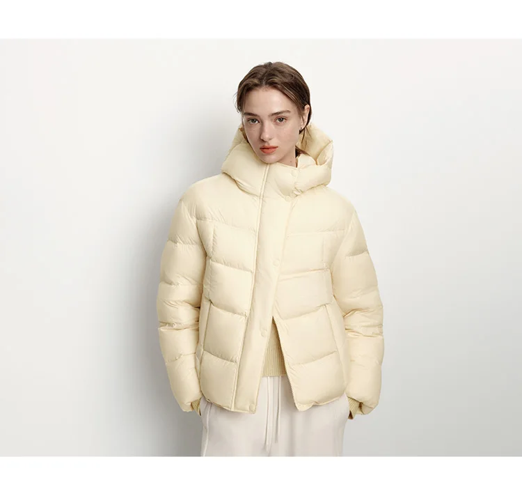 Semir Down Jacket Women Winter Down Waterproof Oil-proof Stain-proof Heat-Generating Anti-Static 2026 New Mid-Length Women