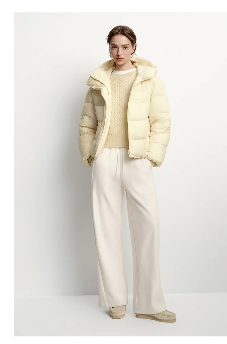 Semir Down Jacket Women Winter Down Waterproof Oil-proof Stain-proof Heat-Generating Anti-Static 2026 New Mid-Length Women
