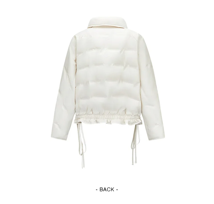 Semir Down Jacket Women Winter Lace Trim 90% Down Fill Windproof Oversize Lightweight 2026 New Sweet Cool Niche Top