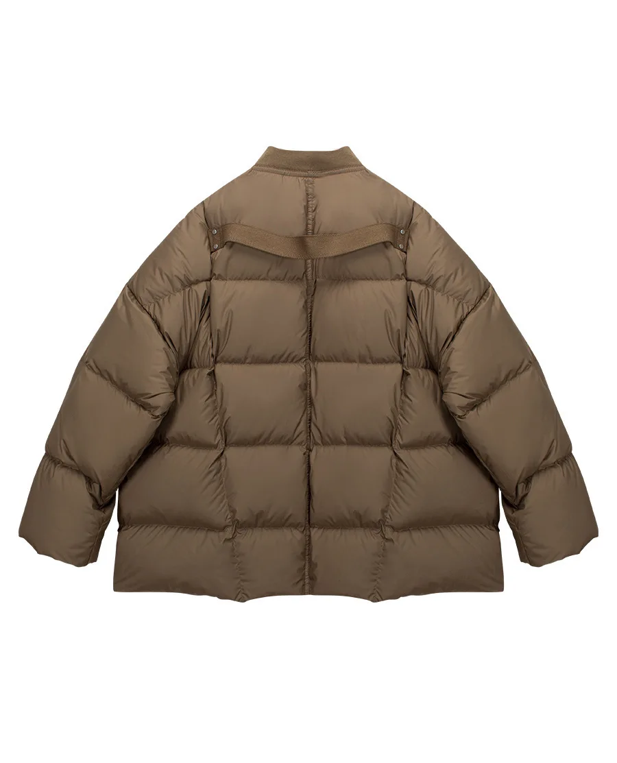 UMI MAO 90 White Duck Down Baseball Collar Down Jacket Women Winter New Fashion Thickened Casual Warm Trendy Puffer Jacket