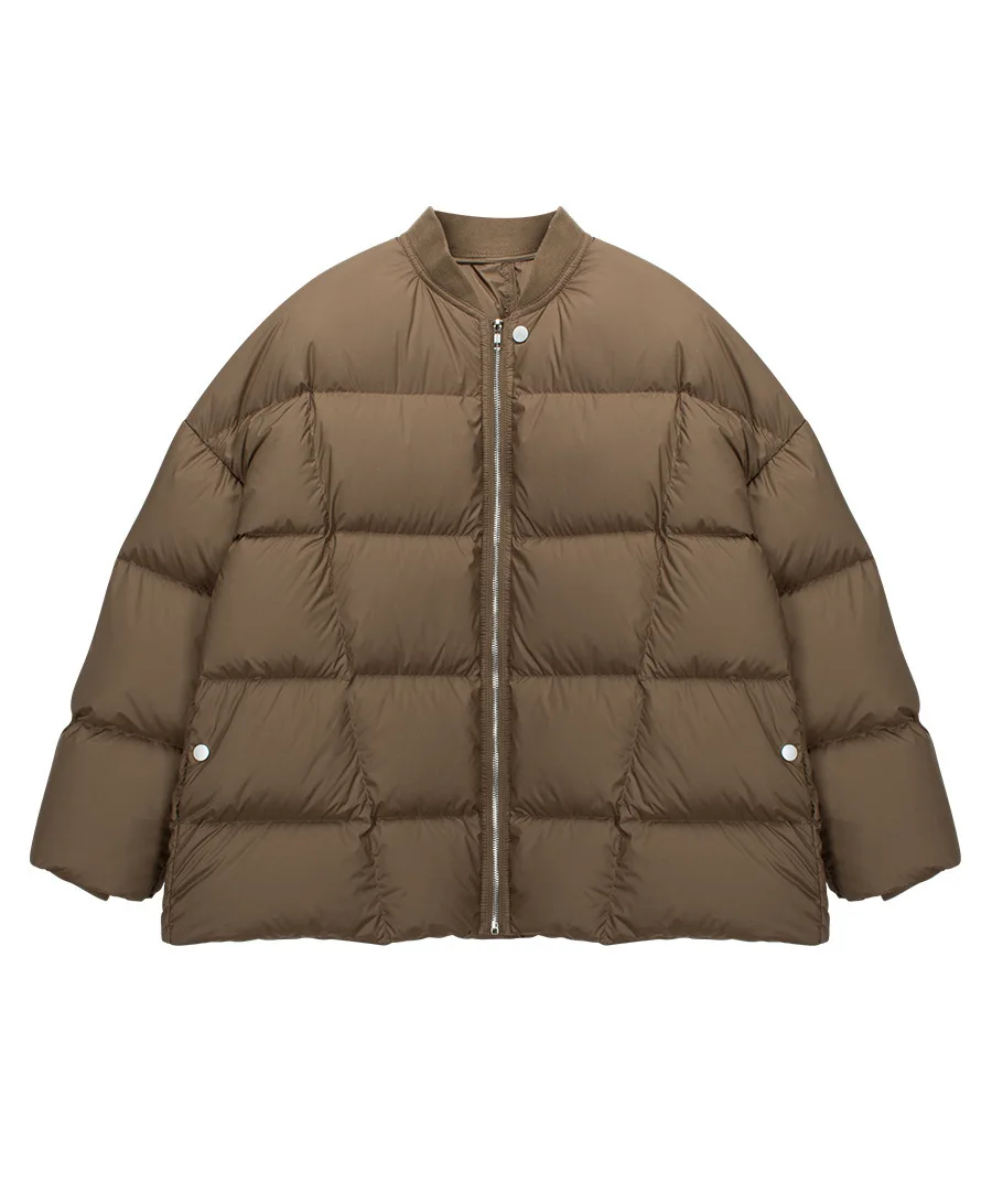 UMI MAO 90 White Duck Down Baseball Collar Down Jacket Women Winter New Fashion Thickened Casual Warm Trendy Puffer Jacket