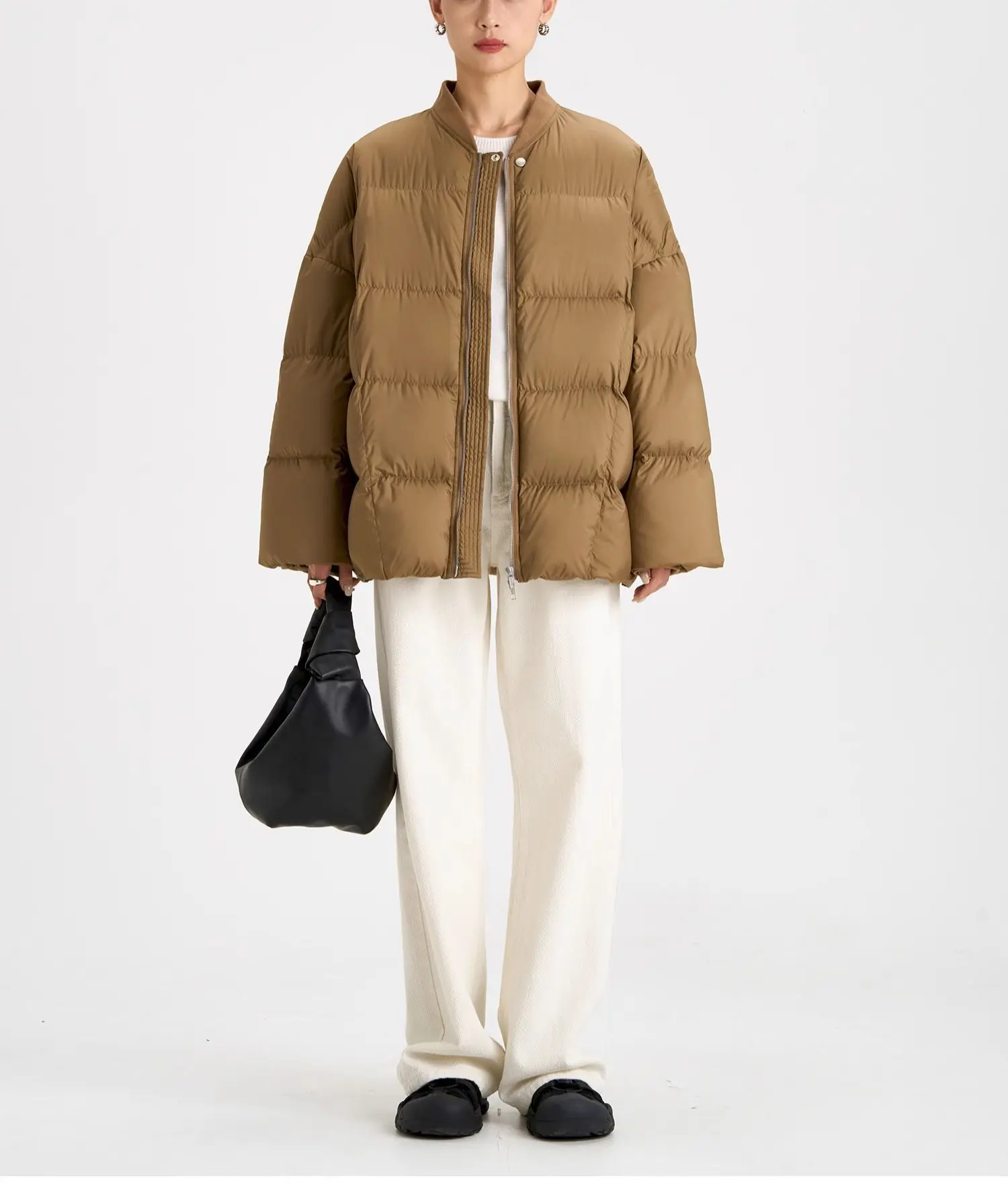 UMI MAO 90 White Duck Down Baseball Collar Down Jacket Women Winter New Fashion Thickened Casual Warm Trendy Puffer Jacket