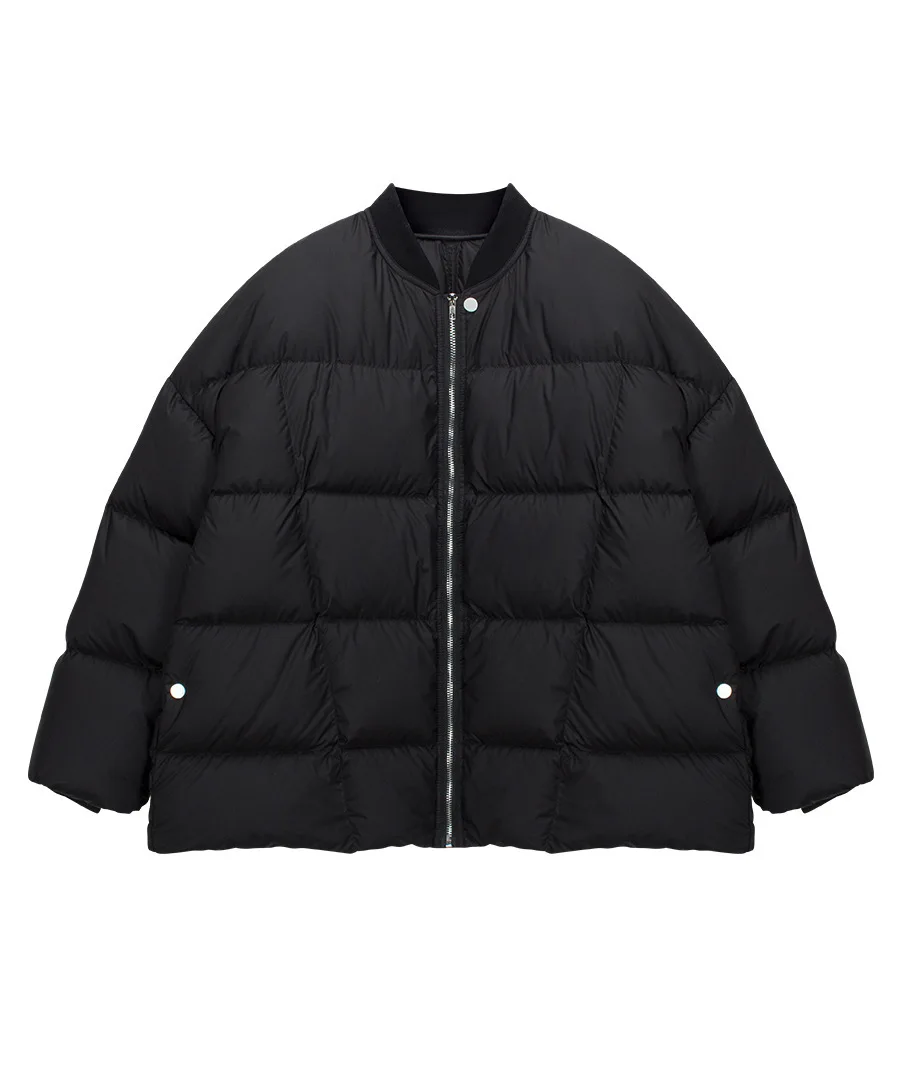 UMI MAO 90 White Duck Down Baseball Collar Down Jacket Women Winter New Fashion Thickened Casual Warm Trendy Puffer Jacket