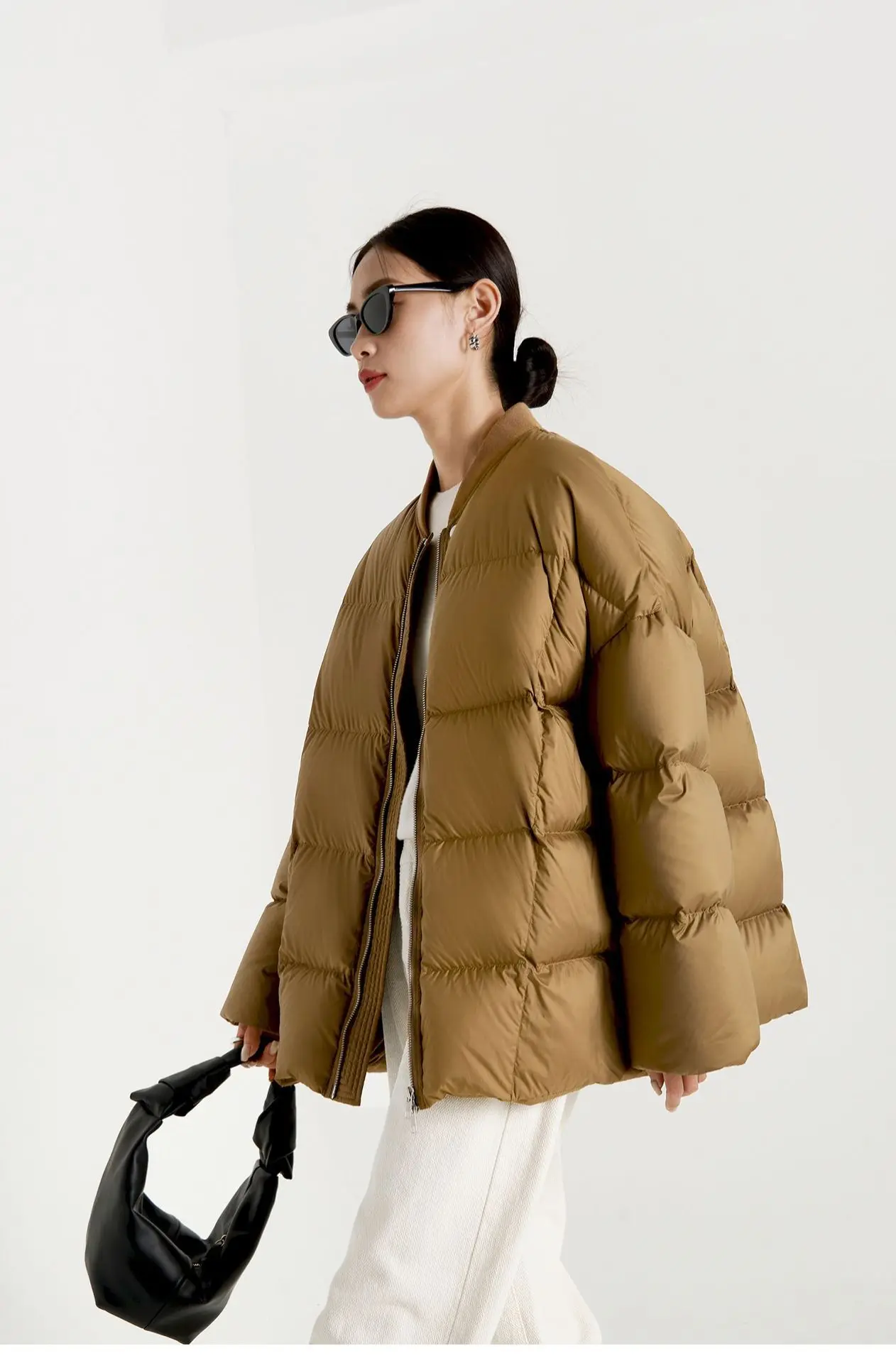 UMI MAO 90 White Duck Down Baseball Collar Down Jacket Women Winter New Fashion Thickened Casual Warm Trendy Puffer Jacket