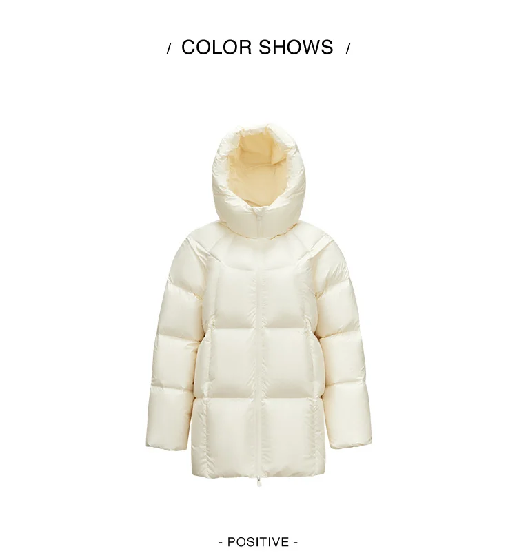 Semir Down Jacket Women Winter Mid-Length 90% Down Fill Thick Three-Resistant Turtle Back Raglan 2026 New Outerwear Women's Wear