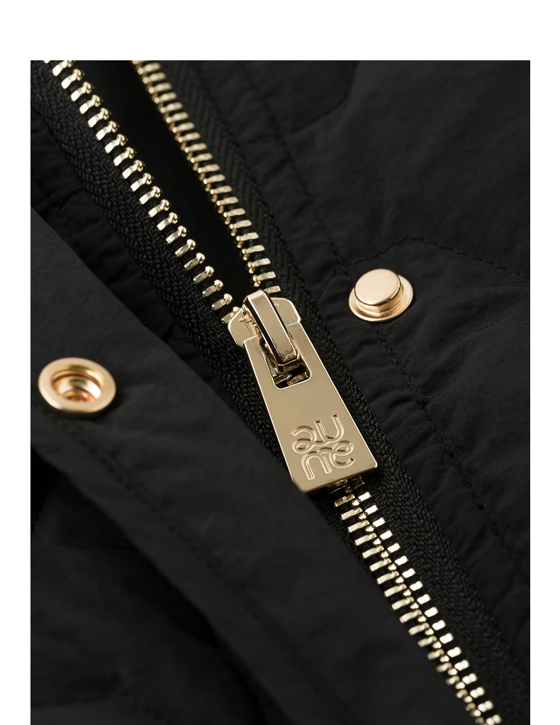 TOYOUH Women Down Jacket 2024 Autumn Winter New Denim Splicing Lapel Collar Zipper Closure Shirt Lightweight Warm Jacket