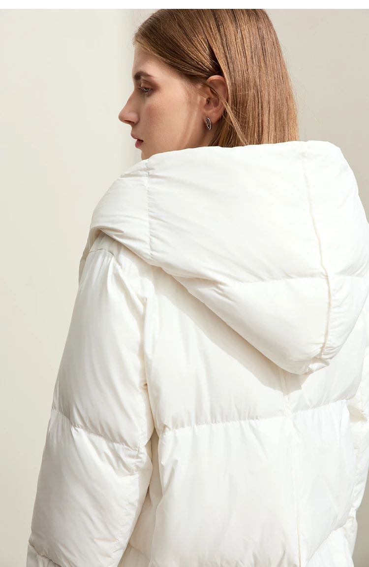 AMII Minimalist 2025 Down Jacket Coat Women Winter Warm Long Bread Puffer Coat Light Thick Quality Fashion Outerwear 12424110