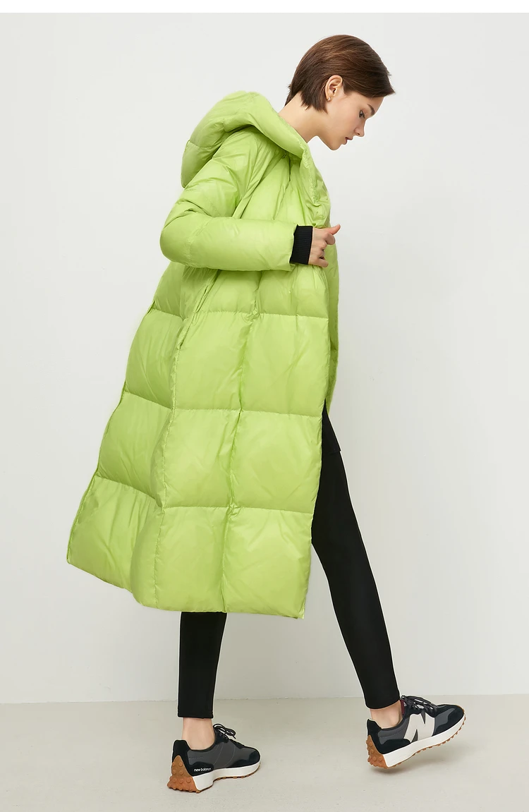 AMII Minimalist 2024 Down Puffer Coat For Women Winter Long Bread Coat Light Thick Warm Quality Fashion Outerwear New 12424110