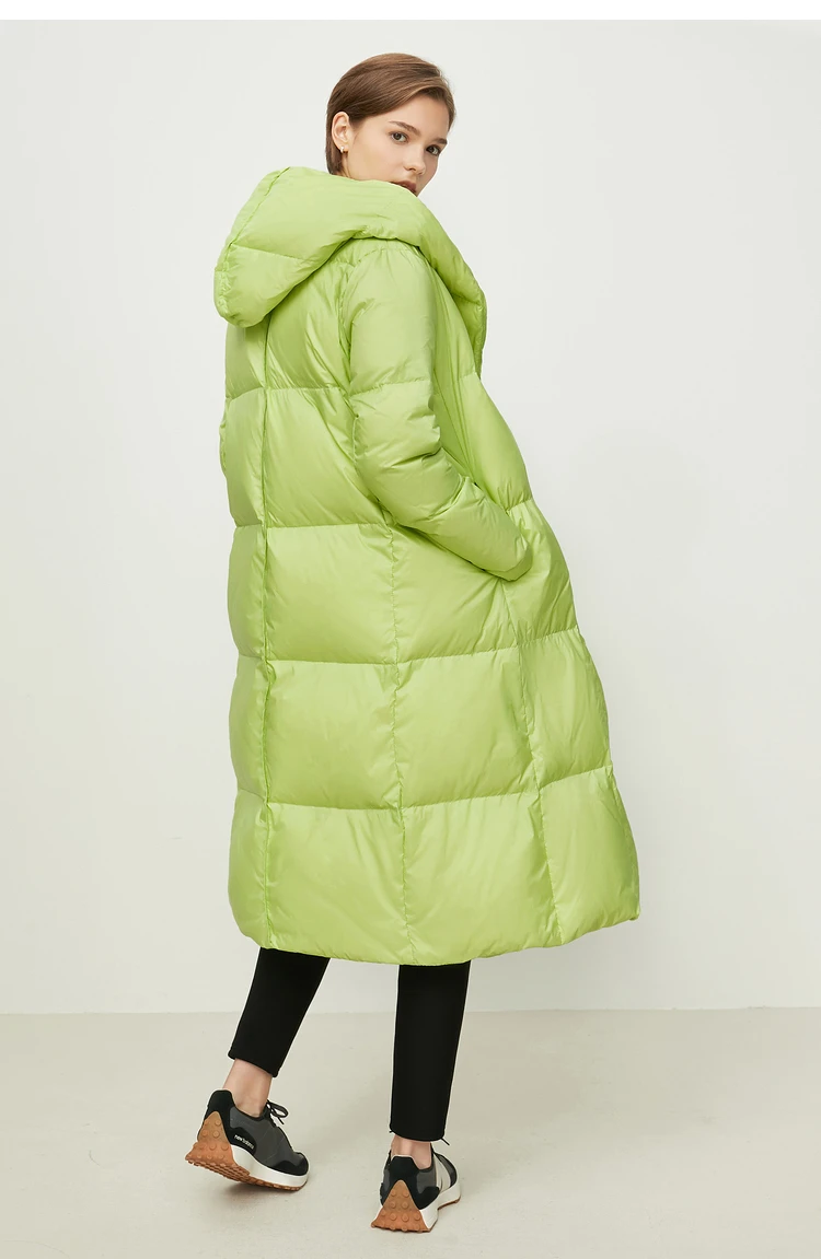 AMII Minimalist 2024 Down Puffer Coat For Women Winter Long Bread Coat Light Thick Warm Quality Fashion Outerwear New 12424110
