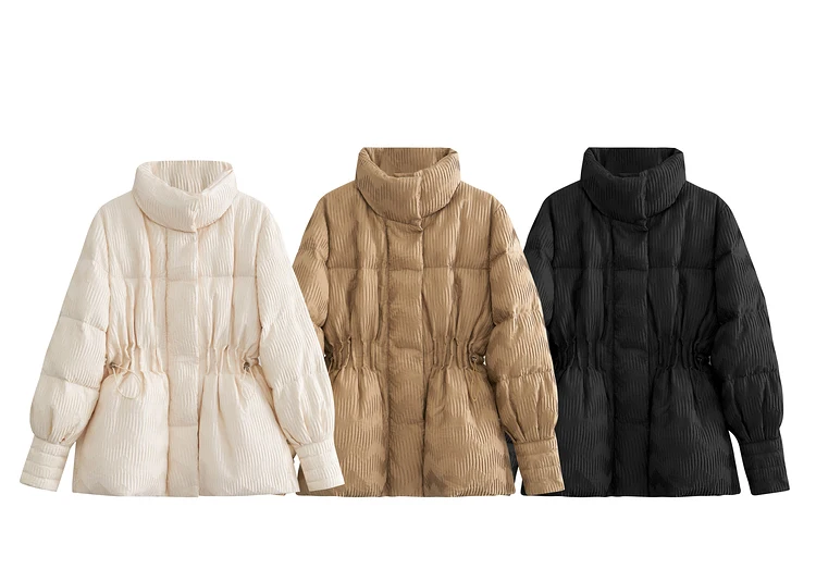 AMII Minimalist Duck Down Puffer Coat Women Winter 2026 Lightweight Stand Collar Lapel Warm Outerwear New Jackets 12344052