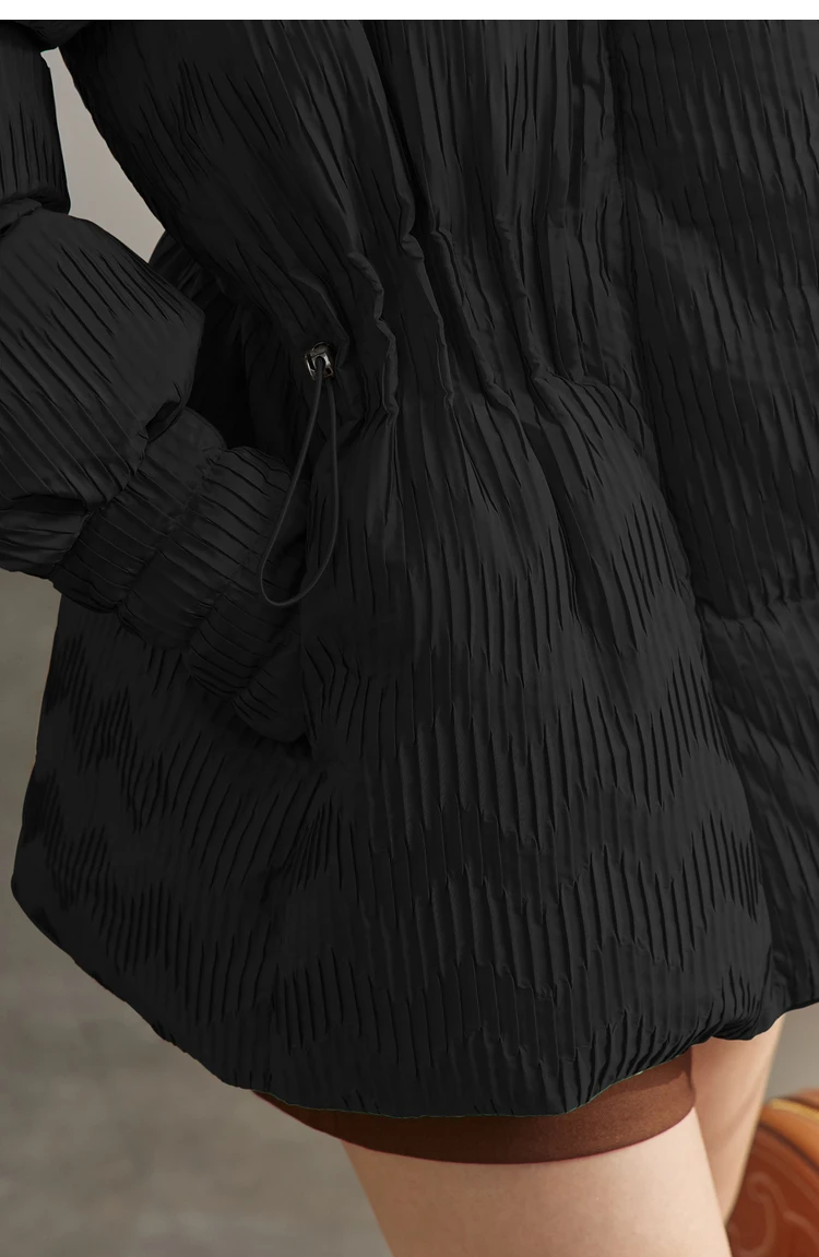 AMII Minimalist Duck Down Puffer Coat Women Winter 2026 Lightweight Stand Collar Lapel Warm Outerwear New Jackets 12344052