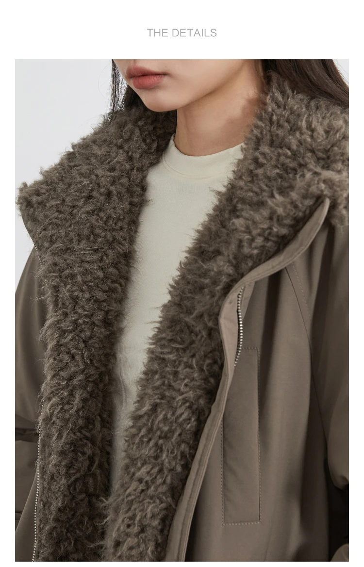 CHIC VEN Women Down Coats Loose Casual 90 White Duck Down Jacket Plush Splice Female Warm Overcoat Autumn Winter 2025