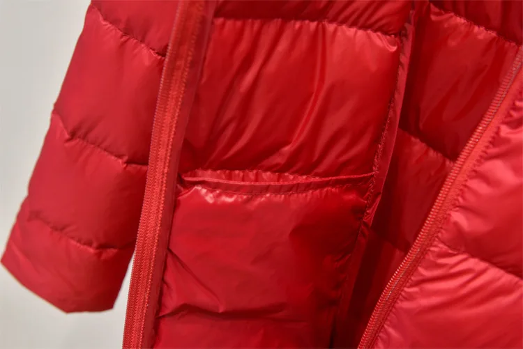 Johnature Women Hooded Zipper Warm Down White Coats Long Sleeve Slim Fashion Clothes 2025 New Autumn 6 Color Long Down Coats