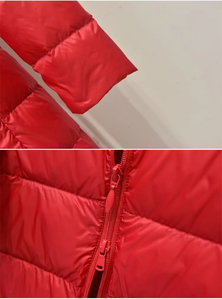 Johnature Women Hooded Zipper Warm Down White Coats Long Sleeve Slim Fashion Clothes 2025 New Autumn 6 Color Long Down Coats