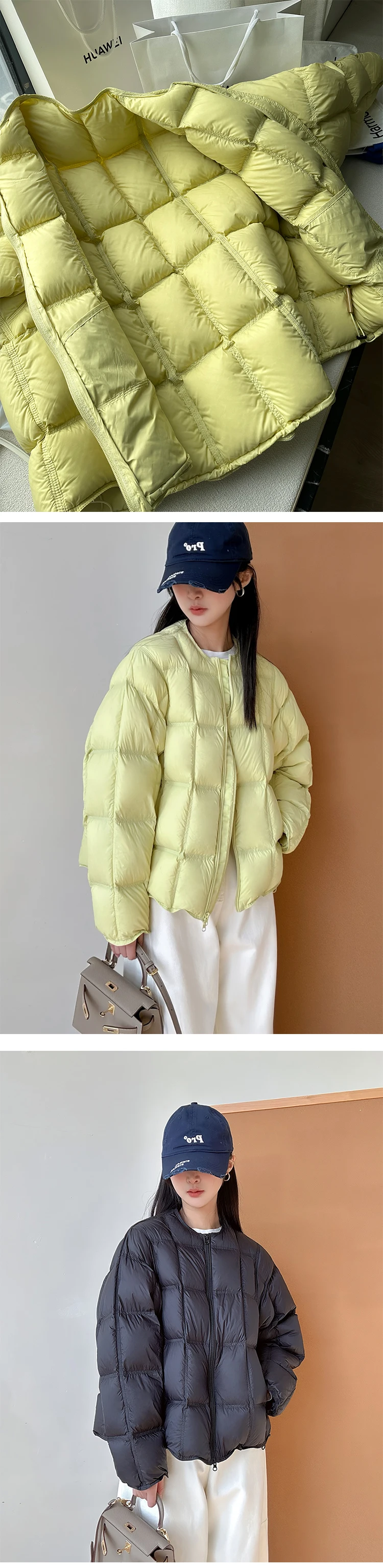 Janveny 2025 New Winter Fluffy Puffer Jacket Women Thicken Warm Oversized Baseball Collar 90% White Duck Down Short Casual Coat