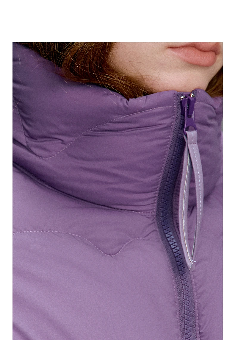 TOYOUTH Women 90% White Duck Down Jacket 2025 Winter New Ultra Lightweight Wave Pattern Stand Up Collar Short Parkas Coat