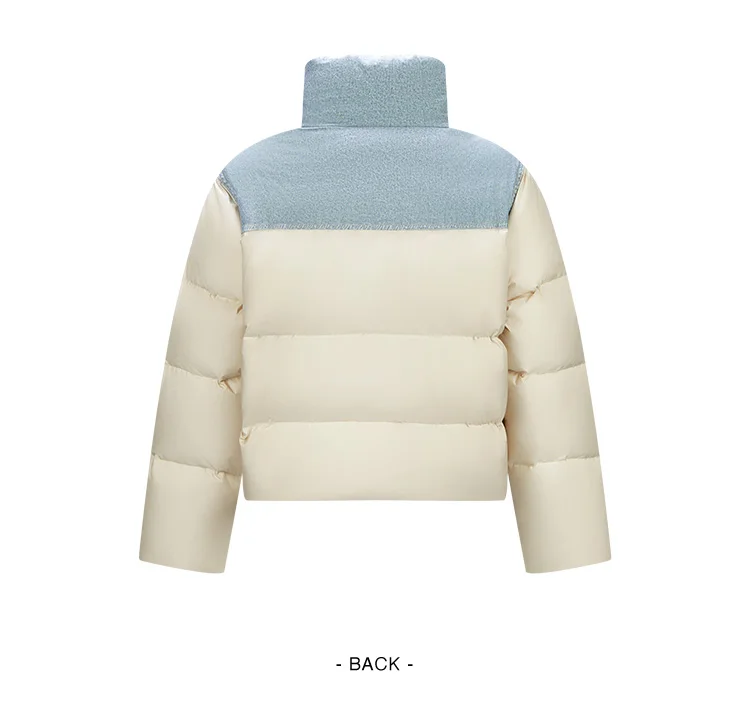 Semir Down Jacket Women Waterproof Patchwork Oversize Stand Collar 2026 Winter New Trendy Coat