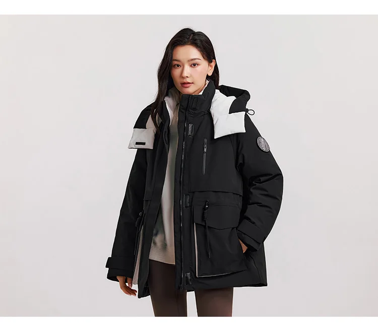 Semir Down Jacket Women Mid-Length Waterproof Oil-proof Stain-proof 2026 New Winter Clothing Coat Women