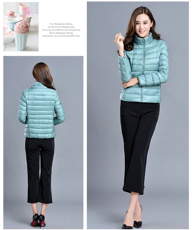 Spring Autumn Women Jackets 2024 Winter Female White duck down Jacket Fashion Ultralight Women Parka Packable Casual Puffer Coat
