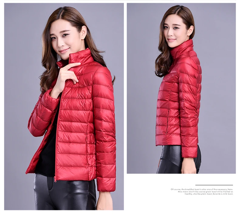 Spring Autumn Women Jackets 2024 Winter Female White duck down Jacket Fashion Ultralight Women Parka Packable Casual Puffer Coat