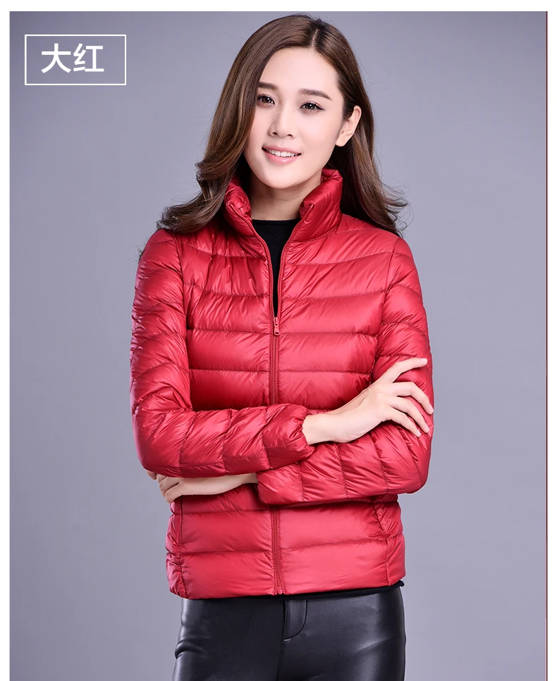 Spring Autumn Women Jackets 2024 Winter Female White duck down Jacket Fashion Ultralight Women Parka Packable Casual Puffer Coat